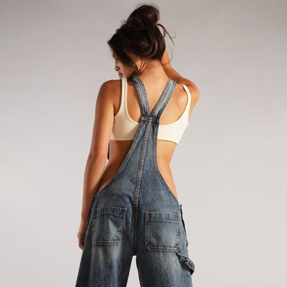 Daina Denim Suspender Jumpsuit