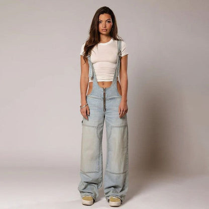 Daina Denim Suspender Jumpsuit