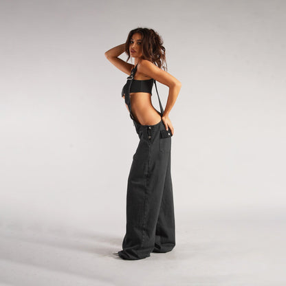 Daina Denim Suspender Jumpsuit