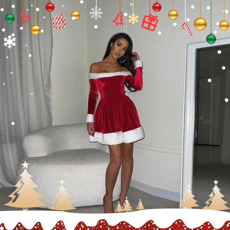 Mirelle Santa Velvet Dress