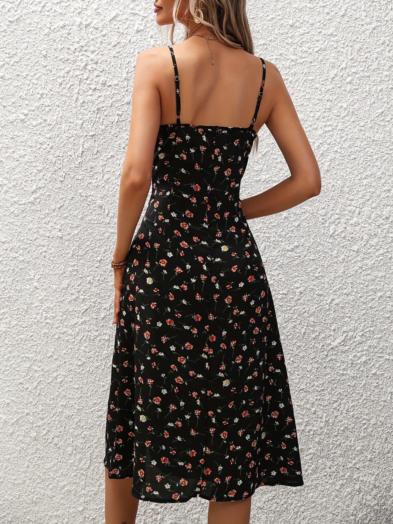Nola Polka Dot Split Suspender Dress