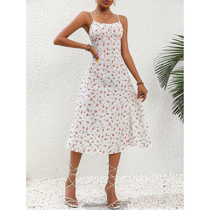 Nola Polka Dot Split Suspender Dress