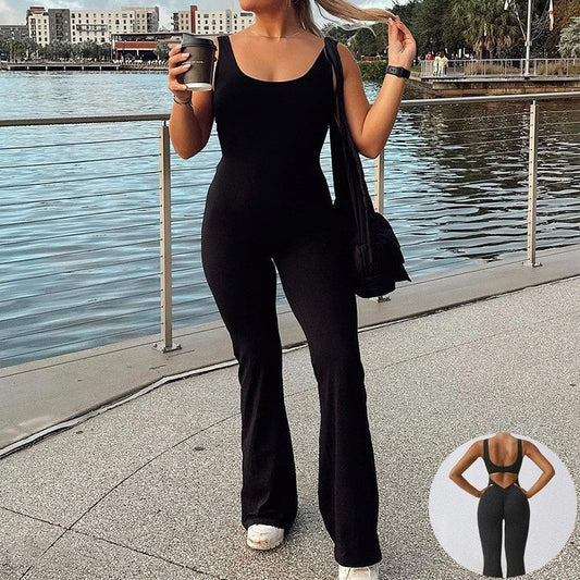 Zaria Backless Sculpt Jumpsuit