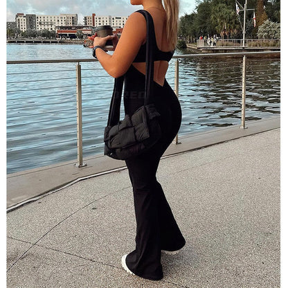 Zaria Backless Sculpt Jumpsuit